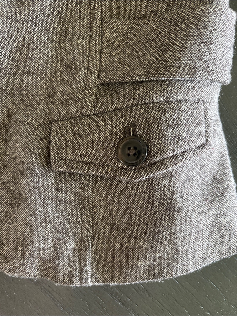 RW&CO. Women's Brown Tweed Vest with Button Front size XS - Picture 4 of 16